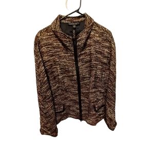 Lafayette 148 woven tweed jacket size 16